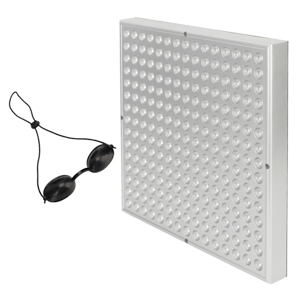 100‑240V LED-lys panel Dyp 660nm nær infrarød 850nm muskel og leddsmerter Fysioterapi lampe UK-kontakt