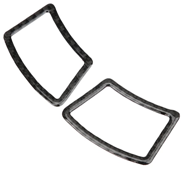 2 st Instrumentbräda Luftventil Trim Mjuk Kolfiberram Passar för 5-serie E60/E61 2004-2010