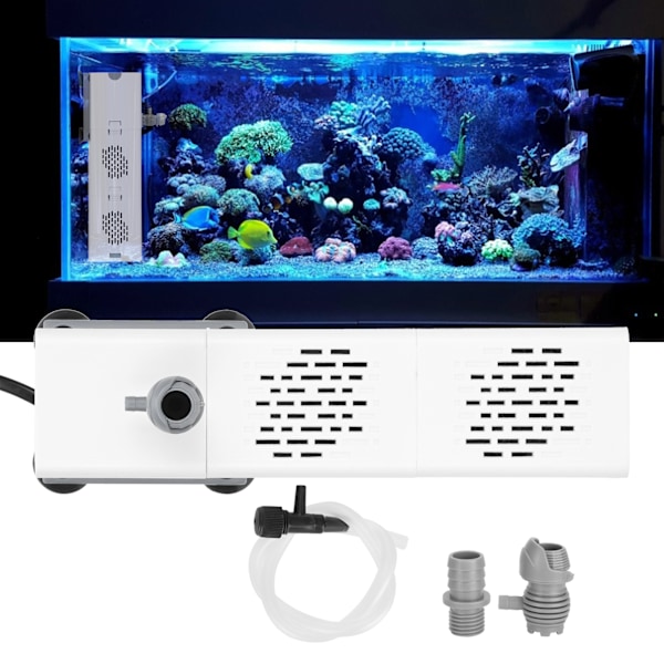 ZYN61 Inbyggt Fish Tank Filter Dränkbart Tyst Aquarium Filter Vattenpumplåda (EU-kontakt 220V)
