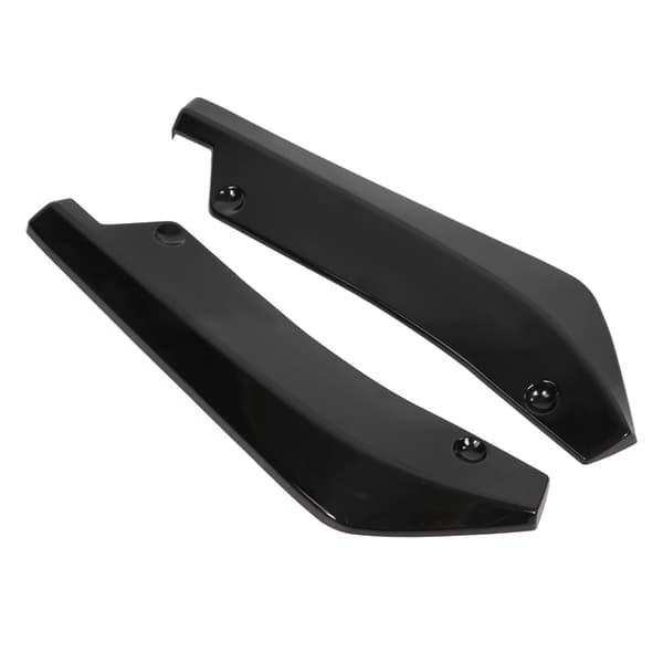2 stk Bil bakre støtfanger Lepp Anti-krasj Spoiler Canard Diffuser Wrap Angle Splitter