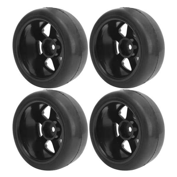 4 kpl muovikumisia RC-rengasmuokkaustarvikkeita Sopii WPL D12 1/10 RC-kuorma-autoon 63mm