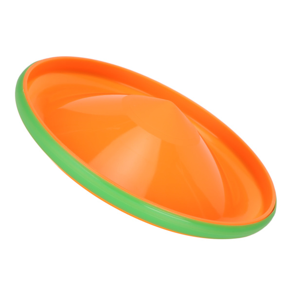Hund Flyvende Disk Træning Interaktiv Let Flyvende Disk Hundelegetøj til små og mellemstore hunde Orange