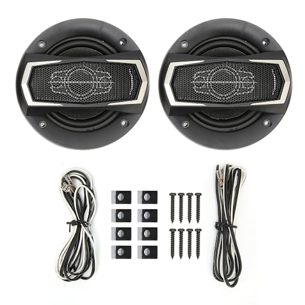 2 stk Bilkoaksiale Høytalere 300W Full Range Bass 4 Ohm 4 Tommer Stereo Bilsystem Høytalere