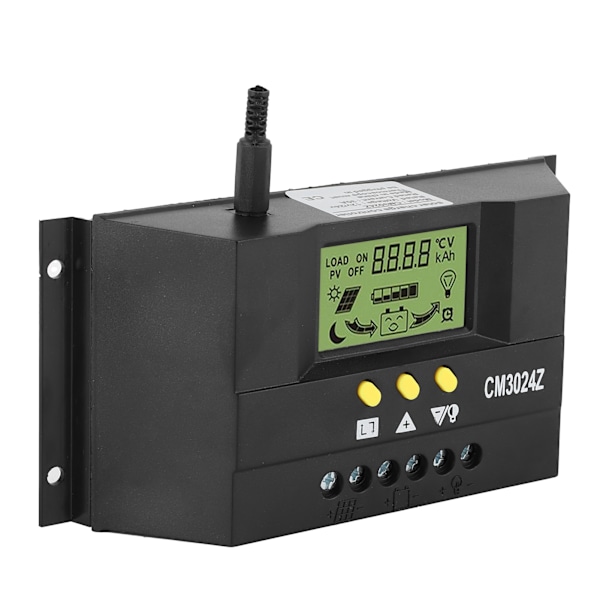 12V 24V 30A Solcelleladningsregulator PWM LCD Display til Hjem Industri Kommerciel