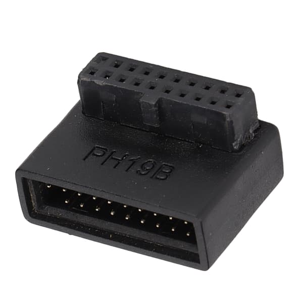 USB 3.0 90° Adapter Multilayer Printkort Nem Installation 19/20Pin StrømadapterPH19B