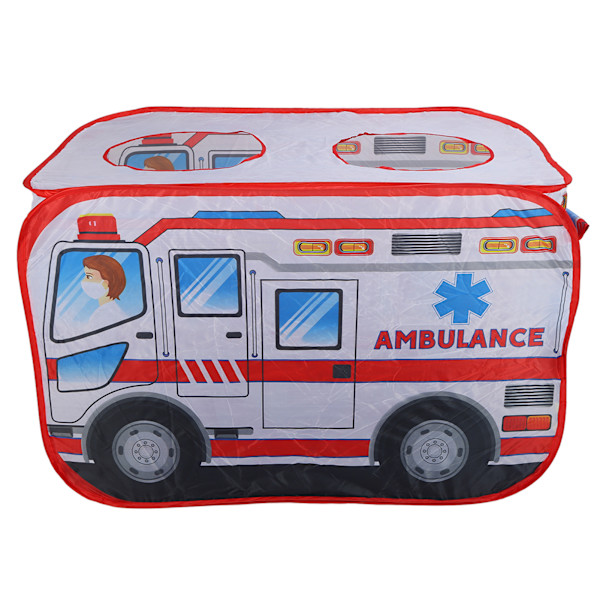 Barns hopfällbara tält inomhus utomhus spel lekstuga Ambulans hopfällbara pop up leksakstält