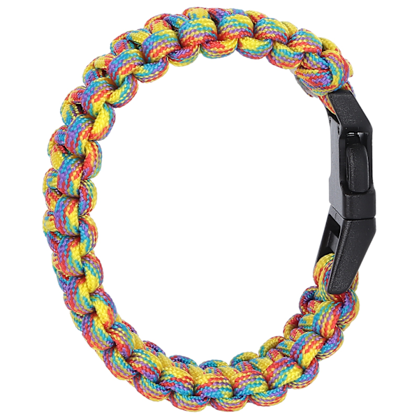 Punottu Paracord-rannekoru miehille ja naisille, ulkoiluun tarkoitettu selviytymisrannekoru laskuvarjonarulla