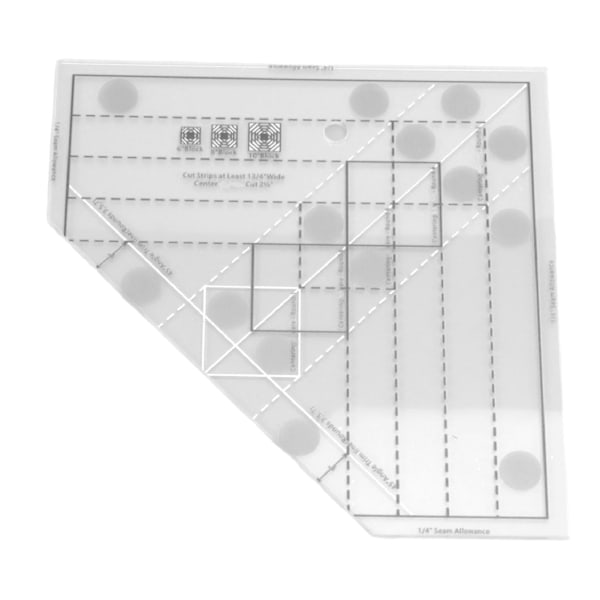 Galler Quilt linjal Professionell akryl exakt skala hushållssömnad linjal för DIY sömnadstillbehör