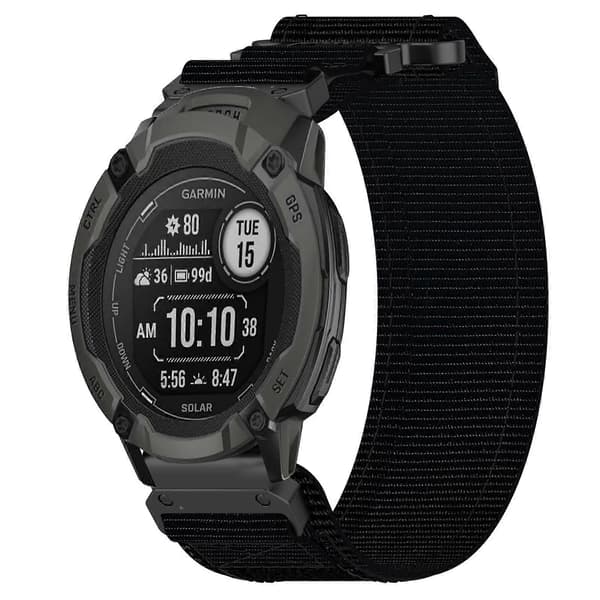 22 mm urrem kompatibel med Garmin Instinct 2 Solar LGL[LD] Black