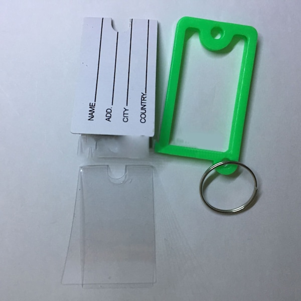 72PCS Keys Identifier Lätt att spela in och identifiera Färgglad PP-nyckeletikett för Office School Home