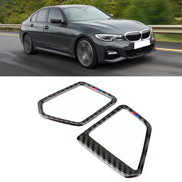 2-pack Set Vänsterstyrning Kolfiber Instrumentbräda Luftventil Trim Passar för 3-serie G20 325 330 335 19-20