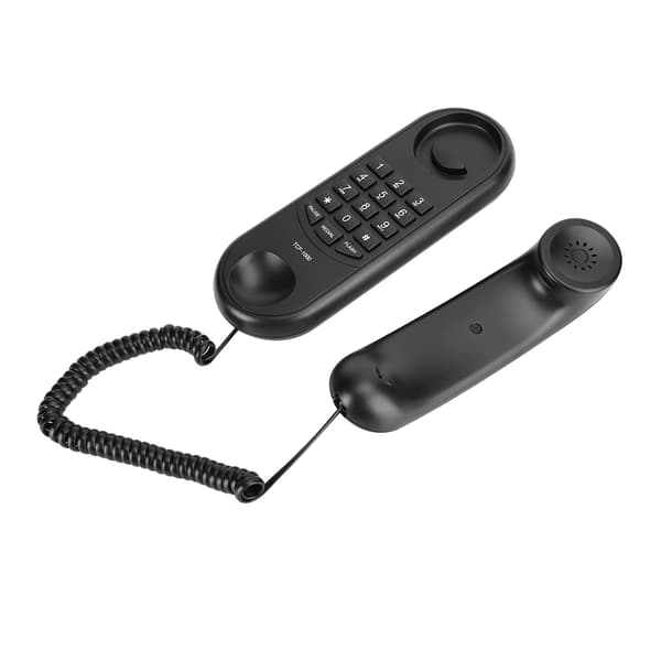 Sort Væghængt Telefon til Hotelkontor Elevator Badeværelse - TCF1000 ABS