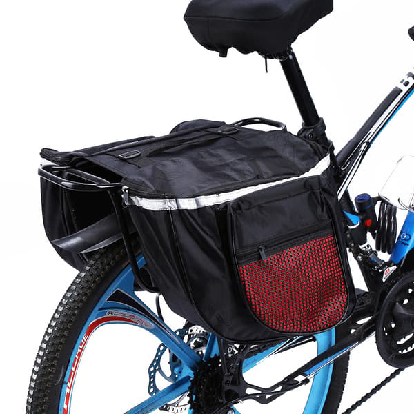 25L Bicycle Rack Rear Seat Tail Holder Trunk Double Bag