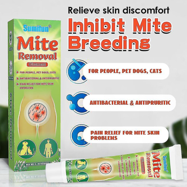Crème antibactérienne pour l'élimination des acariens, démangeaisons, poux du pubis, traitement de la gale, soins de la peau, 3 kpl