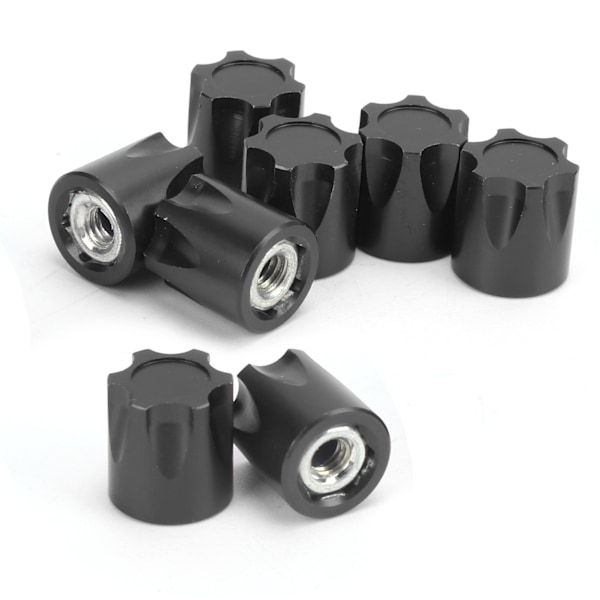 8 kpl RC pyörän vanteen keskiökupin sovitin M4 mutteri Traxxas/Hsp/Axial Scx10 D90 1/10 RC-autolle, musta