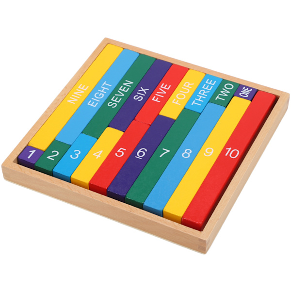 Montessori-fargede desimalstenger Utdanning Tre Læringshjelpemiddel for matematikklæring Profesjonell farge desimalstav