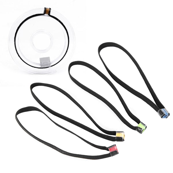 Lett Elastisk Stoff Fiskesene Spole Ring - 4 STK