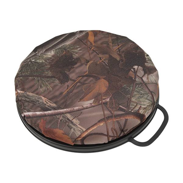 5 gallons spandøsebænk 360 ​​graders drejelig spandlåg med memory foam til jagt Fiske Havearbejde Camping New Leaf Camouflage