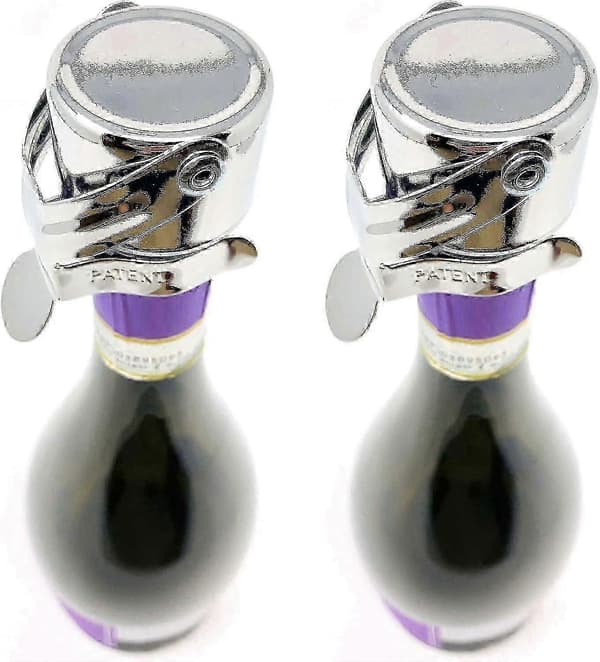 2 st. champagneproppar - Patenterad tätning (ingen tryckpump behövs) - Professionell vinpropp