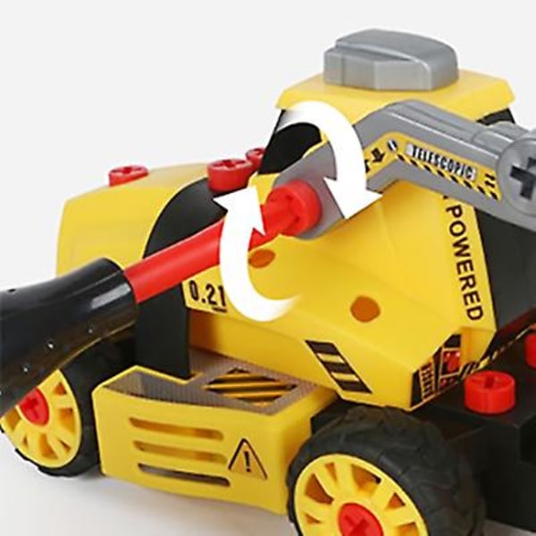 7 i 1 konstruksjonskjøretøy med skrutrekker Gave til 3 år gamle barn