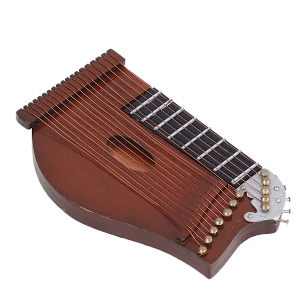 Guzheng modell i tre miniatyr Guzheng musikkinstrument modell utstilling for hjemmet