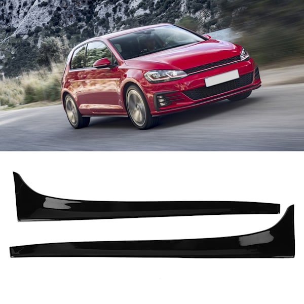 2st ABS bil bakfönster sidovingspoiler Passar till Volkswagen Golf 7 14-19