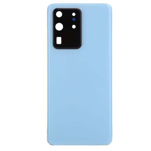 Replacement Mobile Phone Battery Cover Back Shell with Tools for Samsung S20 Ultra 5G Blue