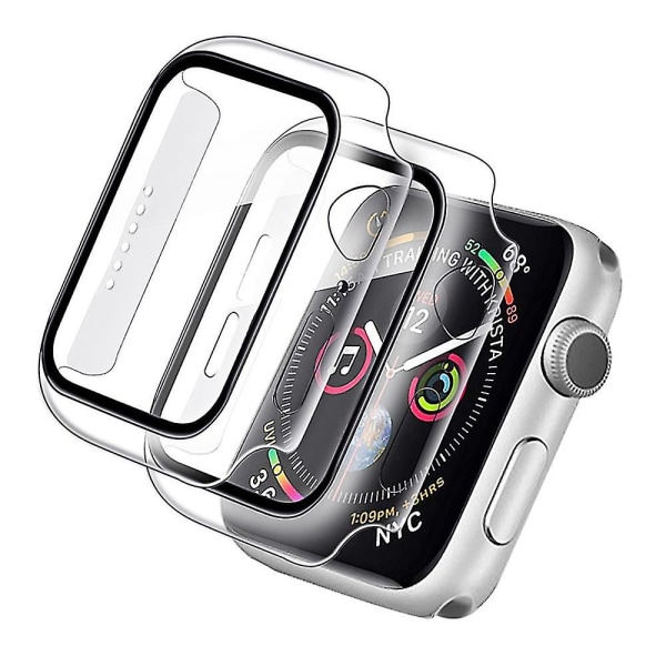 2ps41/45 mm urkasse med skærmbeskytter til Apple Watch Series 7 Transparent color 45mm