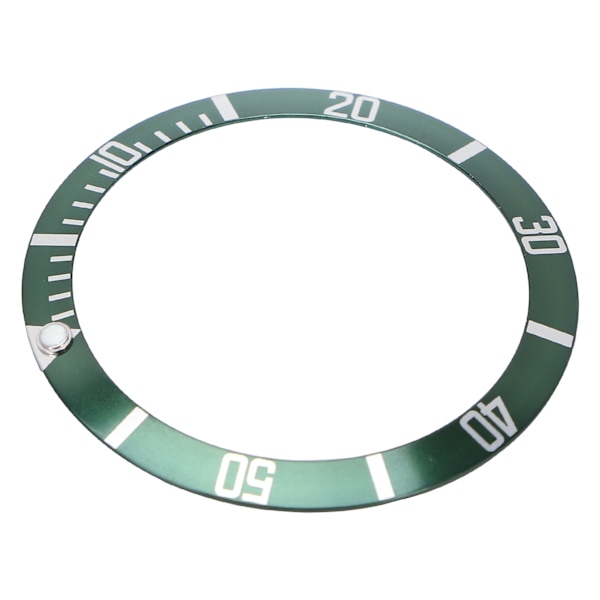 Professionelt armbåndsur Bezel Insert Loop Udskiftning Watch Bezel Insert Ring Tilbehør Grøn