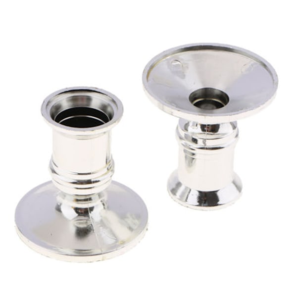 6st Ljushållare Geometrisk Design Vacker miljö Ljusstake Hållare för äktenskap Förslag Bröllopsdag Silver