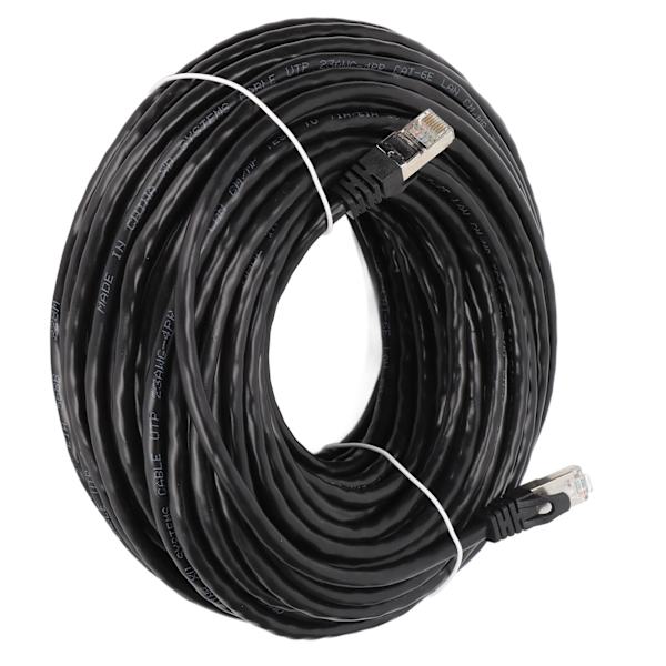 Cat 6 Ethernet-kabel EMI-skydd Låg returförlust 10 Gbps Höghastighets RJ 45-kontakt Internetsladd för PC 30 meter