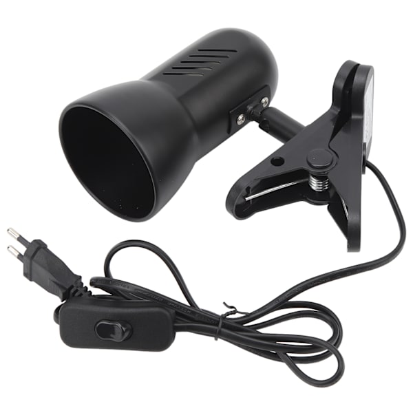 LED-klemme arbejdslampe 360 grader drejeligt hoved E27 Bordlampeholder Plug and Play Clip On Læselampe EU-stik 85‑265V