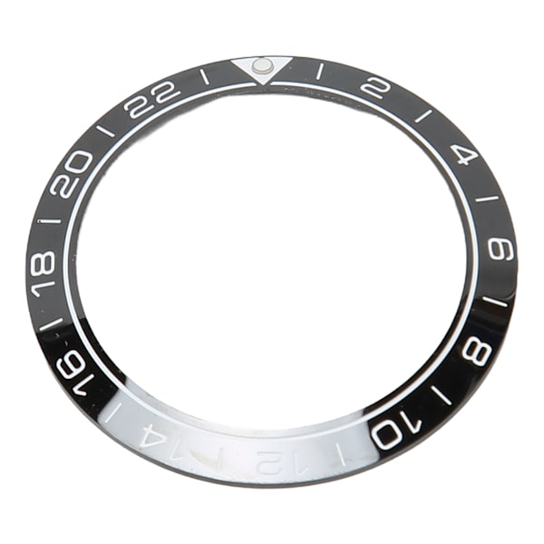 Watch Bezel Insert 41,5 mm Keramisk Watch Bezel Ring Reparationstillbehör för urmakare Svart bas Vit siffra