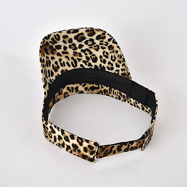 Leopard Print Unisex Baseball Cap med Justerbar Rem, UV Beskyttelse - Brun