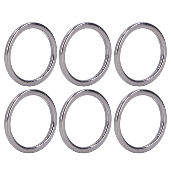 20 stk Metallringer 4x32mm Jern Solid Holdbar Multifunksjonell Utsøkt Metall O-ringer Grå