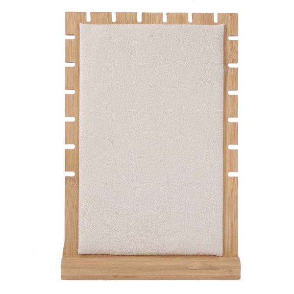 Tre Halskjede Armbånd Henger Smykker Organizer Display Holder Stativ Stativ (Beige)