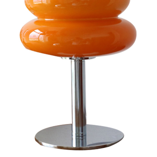 Eggkake nattlampe for jenter Energieffektivt mykt lys Søt glass nattlampe USB nattlampe for sovesal USB trykknappsbryter oransje