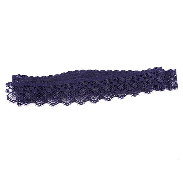 Lila Utsökt Mönster Spetsband Enkel Spetskant DIY Sömnadshantverk 10 Yards 2cm Bredd