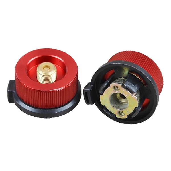 st campingköksadapter propanadapter lindalventil butanbehållare adapter cylinder gaspatron Red