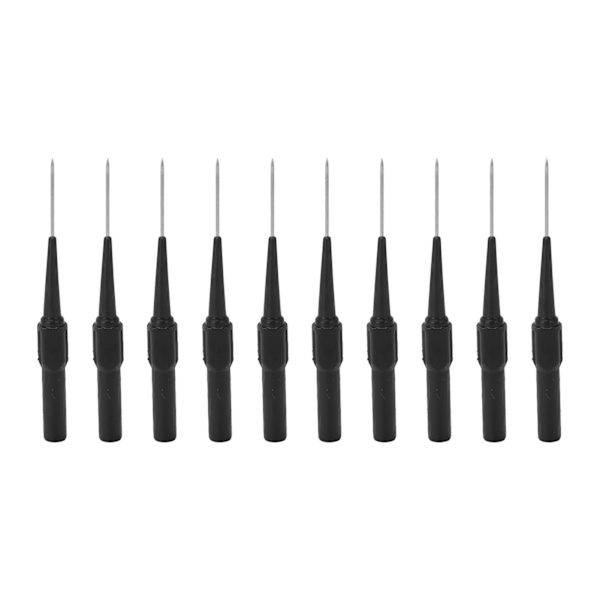 10 stk 1 mm pen punkt punktering fri tråd testsonde 4,0 mm jack stift sæde bildele kontakt 26.010 sort