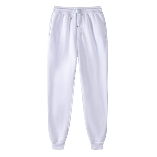Polstrede Hip-hop Sweatpants til Mænd - Hvid XXXL