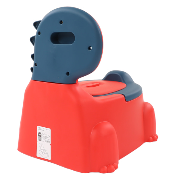Babypotte Tykkere Ergonomisk Moderne Tegneserie Dinosaurie Treningstoalett med Gummisokkel for Barn Småbarn Rød