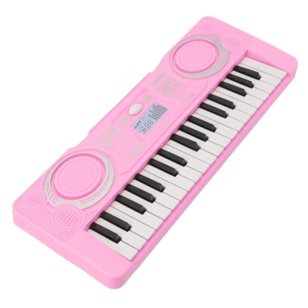 Kid Keyboard Piano Toy 37 tangenter Förbättra Hand Eye Coordination Musik Pedagogiskt Instrument Rosa