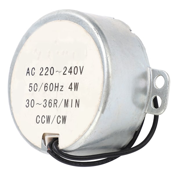 Låghastighetssynkronmotorlegering Koppar CW CCW Låghastighet 30~36r/min 49KTYZ AC 220V