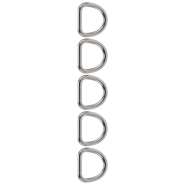 5 st D-ringar 316 rostfritt stål sömlöst halvcirkelspänne Hårdvarutillbehör 6x33x30mm