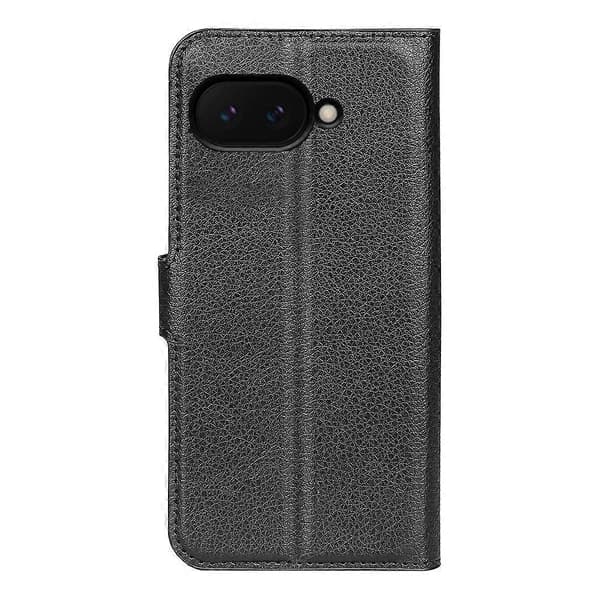 Litchi läder telefonfodral Black