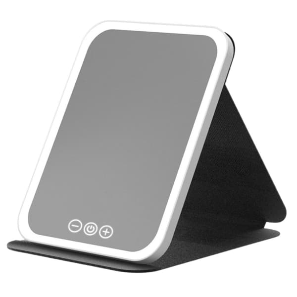 Sammenleggbart LED-sminkespeil 18,5x14,5 cm 3 lysmoduser USB-lading 320