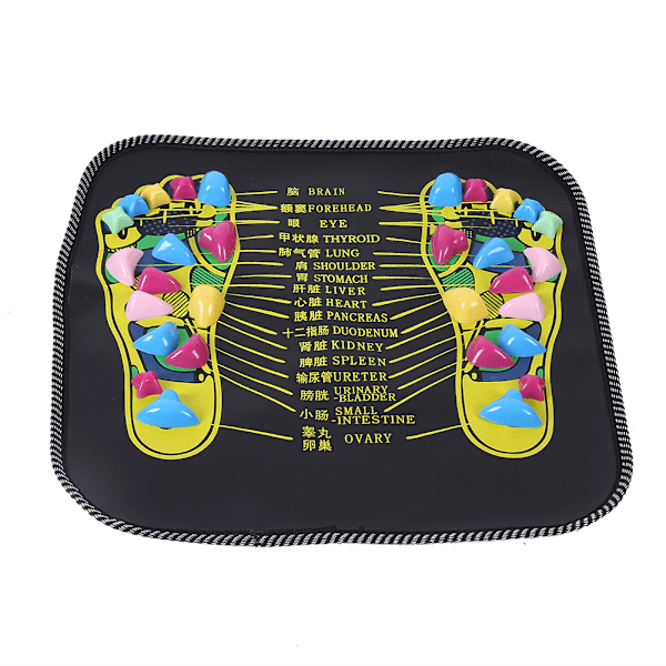 Zoneterapi Walk Stone Road Fodmassage Sort
