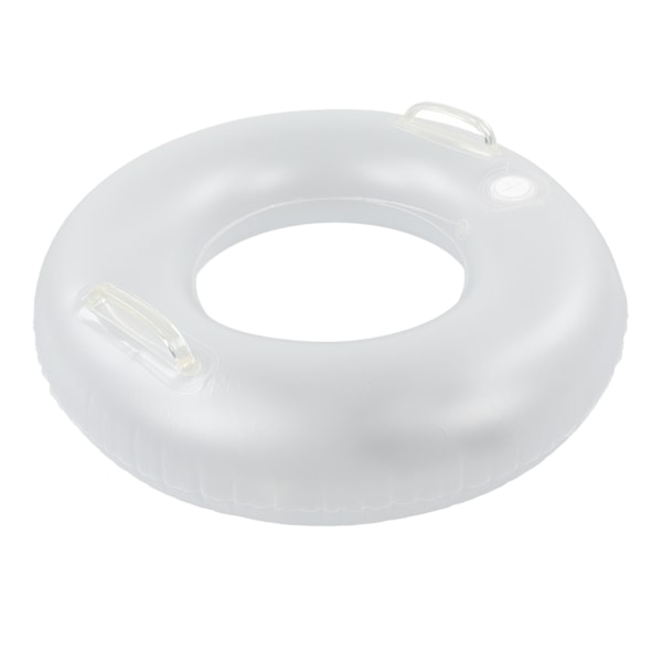 LED oppblåsbar badedring med 2 håndtak Transparent badedring med fargerikt LED-lys for bassengleker for barn