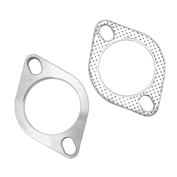 2 stk. 2-bolts 2,5-tommers eksosflens-tilkoblingssett rustfritt stål universal for eksosrør catback-manifolder